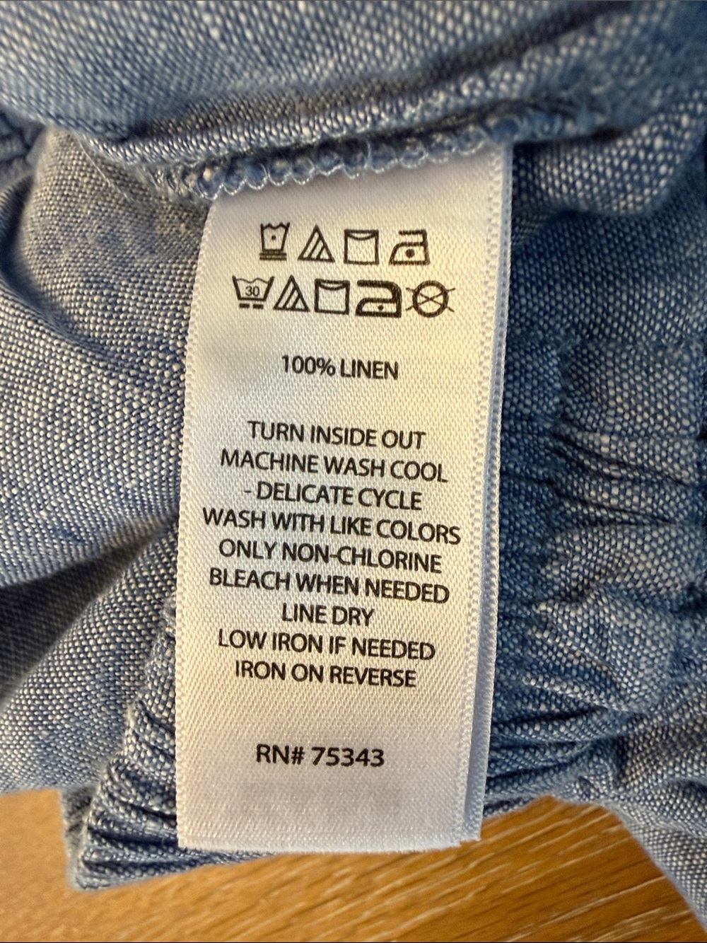 Tahari Blue Linen Shorts with Elastic Waist XS - Picture 4 of 10